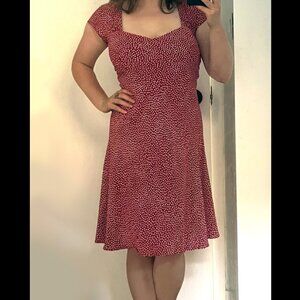 Beautiful red Veronique Manga Bell dress